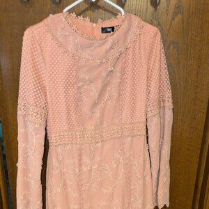 A-Line Floral Lace Dress